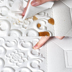 Modern Pearl Wall Bowls PVC Wall Access Panel Peel and Stick Wall Tile Set of 10