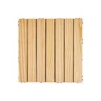 7-Slat Square Wood Terrace Tiles Laying Pattern Outdoor Terrace Tiles