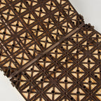 7-Slat Square Wood Terrace Tiles Laying Pattern Outdoor Terrace Tiles