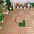 Waterproof Decking Board Strips Composite Square Outdoor Decking Tile Terrace