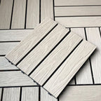 Waterproof Decking Board Strips Composite Square Outdoor Decking Tile Terrace