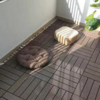 Waterproof Decking Board Strips Composite Square Outdoor Decking Tile Terrace