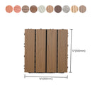 Waterproof Decking Board Strips Composite Square Outdoor Decking Tile Terrace