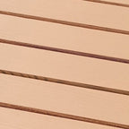 Yellow 6-Slat Square Wood Floor Tiles Click System Floor Tiles
