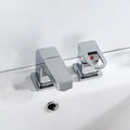 Bathroom faucet lever handle brass handheld shower sink faucet