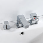 Bathroom faucet lever handle brass handheld shower sink faucet