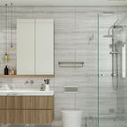 Modern Pearl Wall Protection Element PVC Wall Access Panel Peel and Stick Wall Tile Set of 5