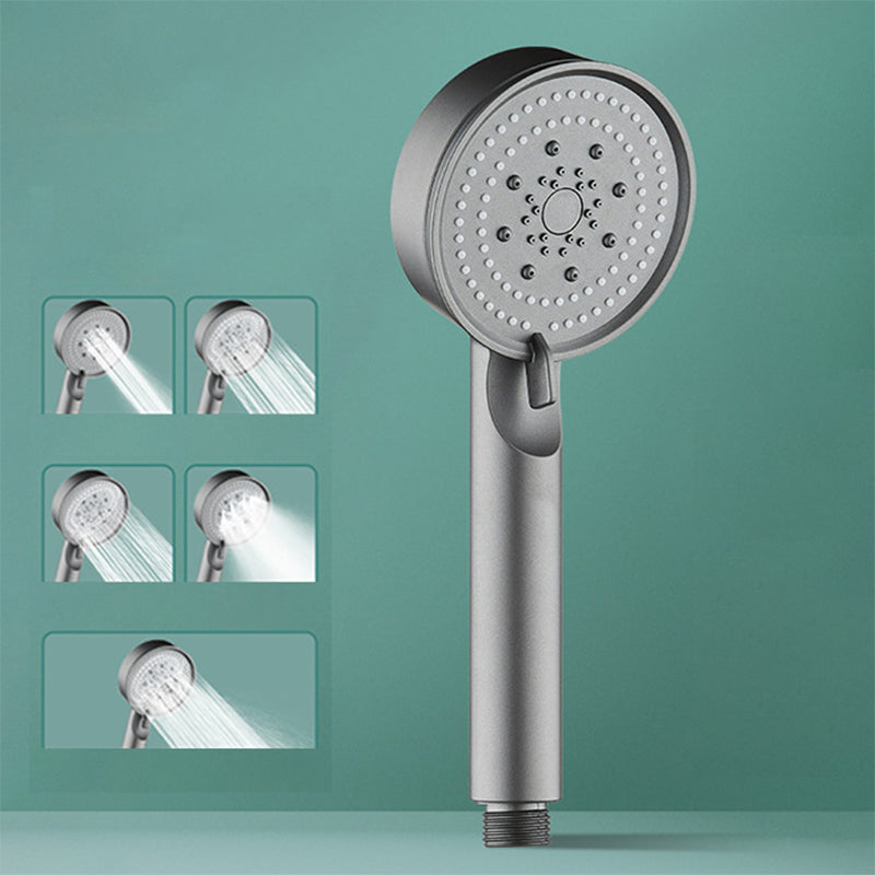 Modern Shower Head Adjustable Spray Pattern Round Plastic Hand Shower