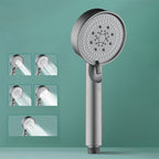 Modern Shower Head Adjustable Spray Pattern Round Plastic Hand Shower