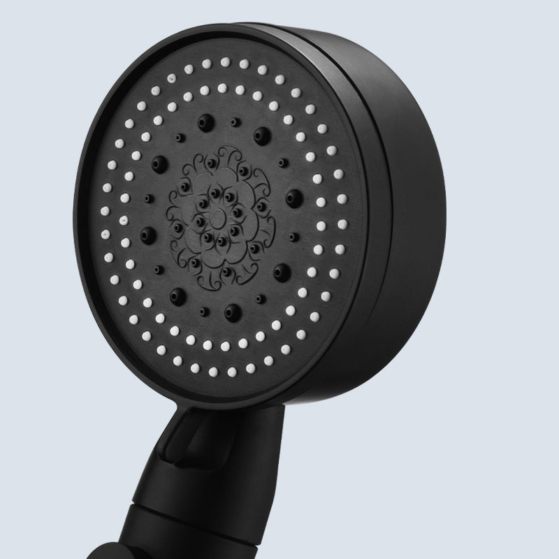 Modern Shower Head Adjustable Spray Pattern Round Plastic Hand Shower