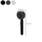 Modern Shower Head Adjustable Spray Pattern Round Plastic Hand Shower