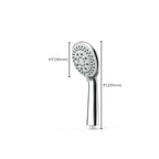 Basic handheld shower round standard shower heads in silver