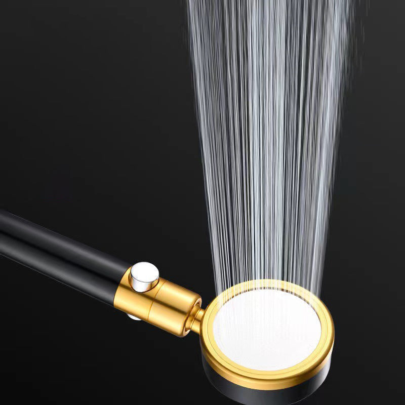 Luxurious Shower Head Color Block Adjustable Water Flow Round Hand Shower