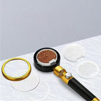 Luxurious Shower Head Color Block Adjustable Water Flow Round Hand Shower