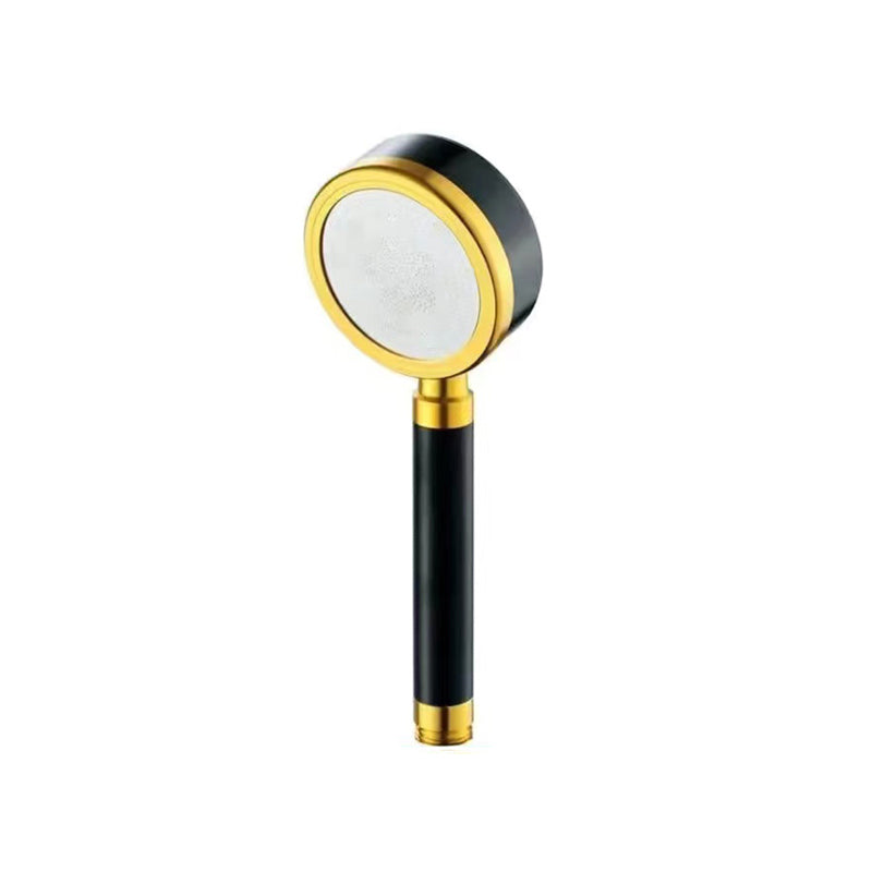 Luxurious Shower Head Color Block Adjustable Water Flow Round Hand Shower