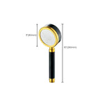 Luxurious Shower Head Color Block Adjustable Water Flow Round Hand Shower