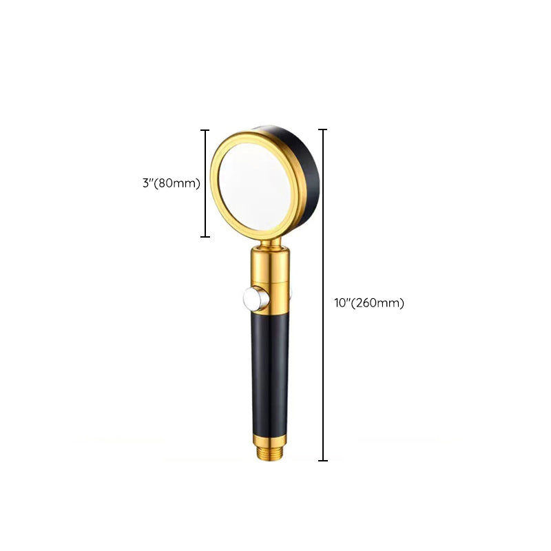 Luxurious Shower Head Color Block Adjustable Water Flow Round Hand Shower
