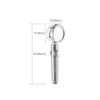 Round shower head adjustable water flow handheld shower head with water filtration