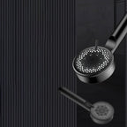 Classic Plastic Shower Head 5 Settings Round Handheld Shower Heads