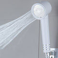 Contemporary Shower Head Combination White Adjustable Hand Shower
