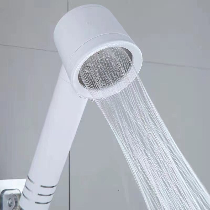 Contemporary Shower Head Combination White Adjustable Hand Shower