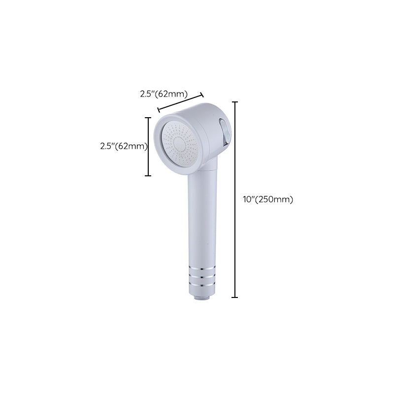 Contemporary Shower Head Combination White Adjustable Hand Shower