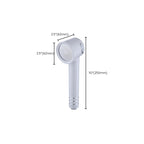 Contemporary Shower Head Combination White Adjustable Hand Shower