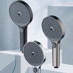 Round Showerhead Combo Modern Rain Shower Handheld Showerhead