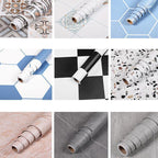 Floor covering Indoor Vinyl Ceramic Geometric Pattern Peel and Stick Flooring Vinyl