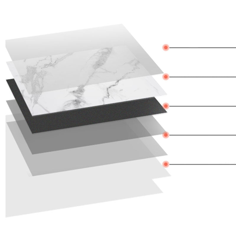 Modern Peel-and-Stick Tiles Plastic Single Tile Peel & Stick Mosaic Tile