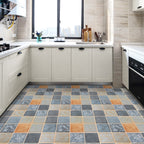 Modern Vinyl Plank Flooring Self-Adhesive Grid Pattern PVC Flooring