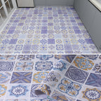 Modern vinyl floor planks for peeling and sticking Geometrically printed PVC flooring