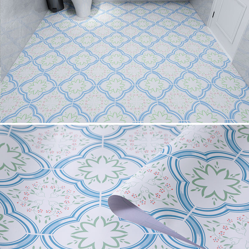 Modern vinyl floor planks for peeling and sticking Geometrically printed PVC flooring