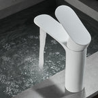 Bathroom Sink Faucet Lever Handle Brass Monochrome Bathroom Faucet