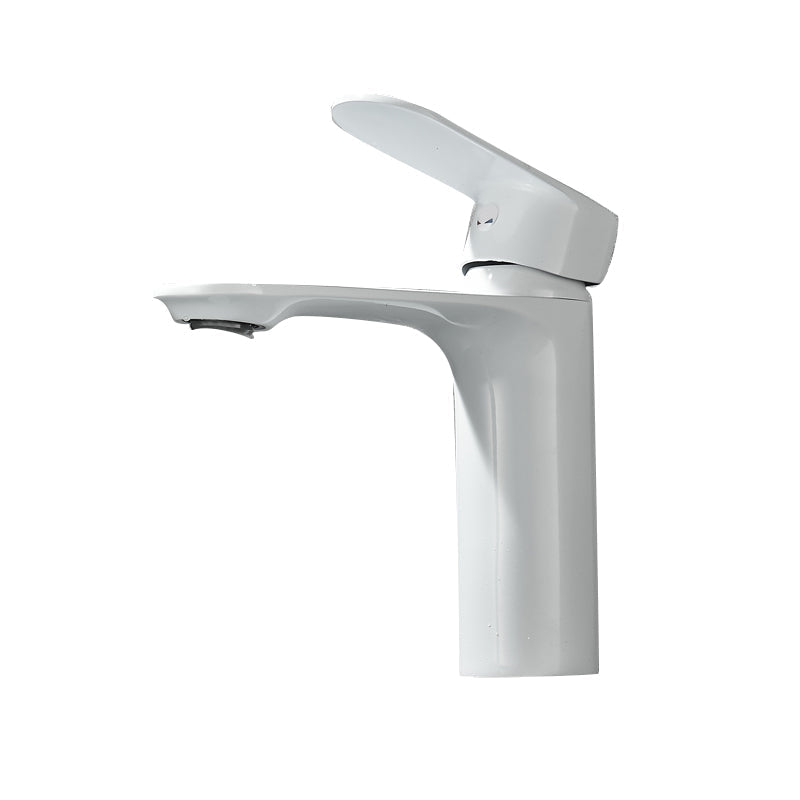 Bathroom Sink Faucet Lever Handle Brass Monochrome Bathroom Faucet