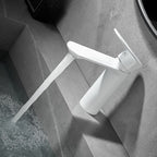 Bathroom Sink Faucet Lever Handle Brass Monochrome Bathroom Faucet