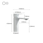 Bathroom Sink Faucet Lever Handle Brass Monochrome Bathroom Faucet