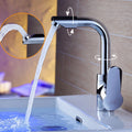 Modern Bathroom Faucet Brass Lever Handle Washroom Bathtub Faucet