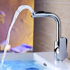 Modern Bathroom Faucet Brass Lever Handle Washroom Bathtub Faucet