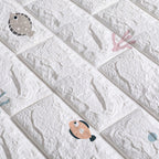 Industrial Wall Panel 3D Printing Bathroom Wall Panels in White
