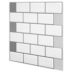 Modern Peel and Stick Wall Tile PVC Offset Joint Peel and Stick Wall Tile