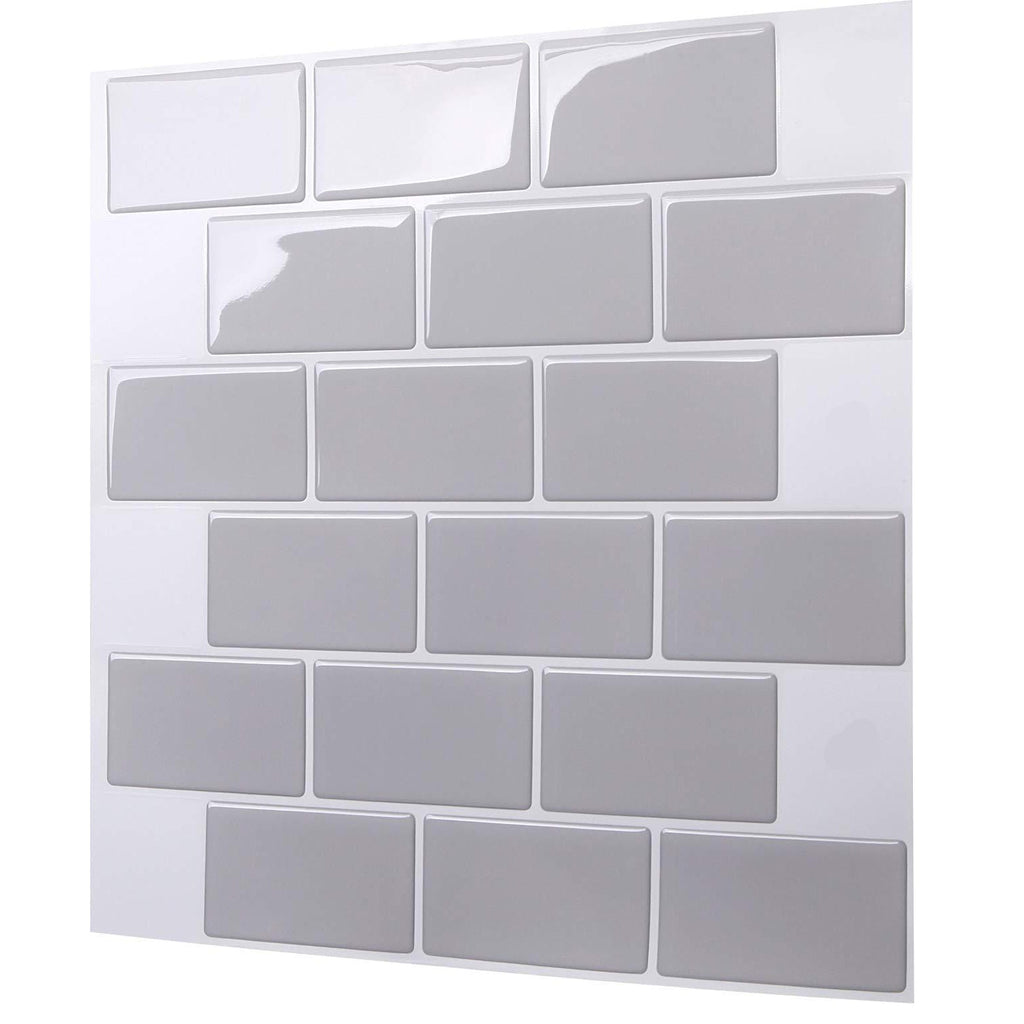 Modern Peel and Stick Wall Tile PVC Offset Joint Peel and Stick Wall Tile