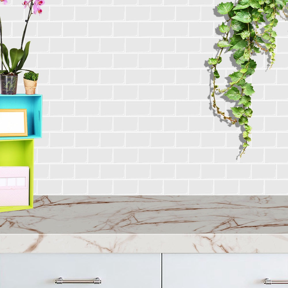 Modern Tile Peel & Stick PVC Rectangular Subway Tile Peel and Stick Wall Tile