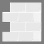 Modern Tile Peel & Stick PVC Rectangular Subway Tile Peel and Stick Wall Tile