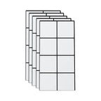 Stain Resistant Peel & Stick Tile Marble Effect Single Tile for Kitchen Backsplash