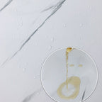 Stain Resistant Peel & Stick Tile Marble Effect Single Tile for Kitchen Backsplash