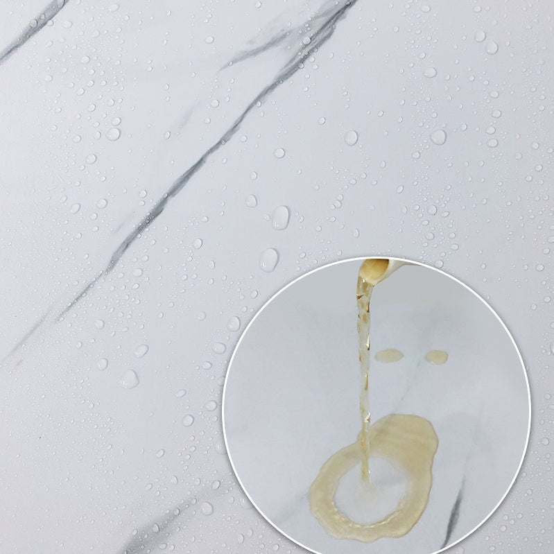 Stain Resistant Peel & Stick Tile Marble Effect Single Tile for Kitchen Backsplash