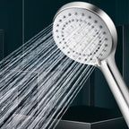 Modern Adjustable Handheld Showerhead Chrome Round Handheld Showerhead