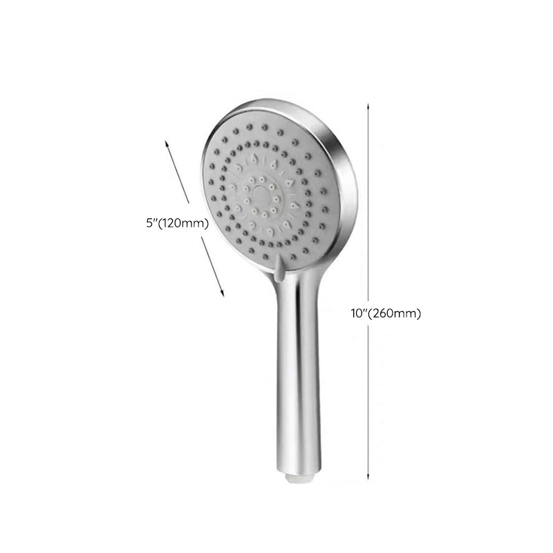 Modern Adjustable Handheld Showerhead Chrome Round Handheld Showerhead