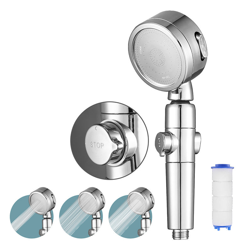 Modern handheld shower stainless steel adjustable shower head water-saving shower combo